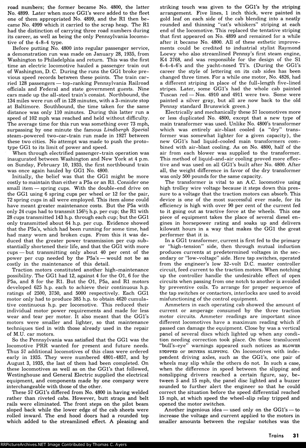 PRR, Story Of The GG-1, Page 31, 1964
